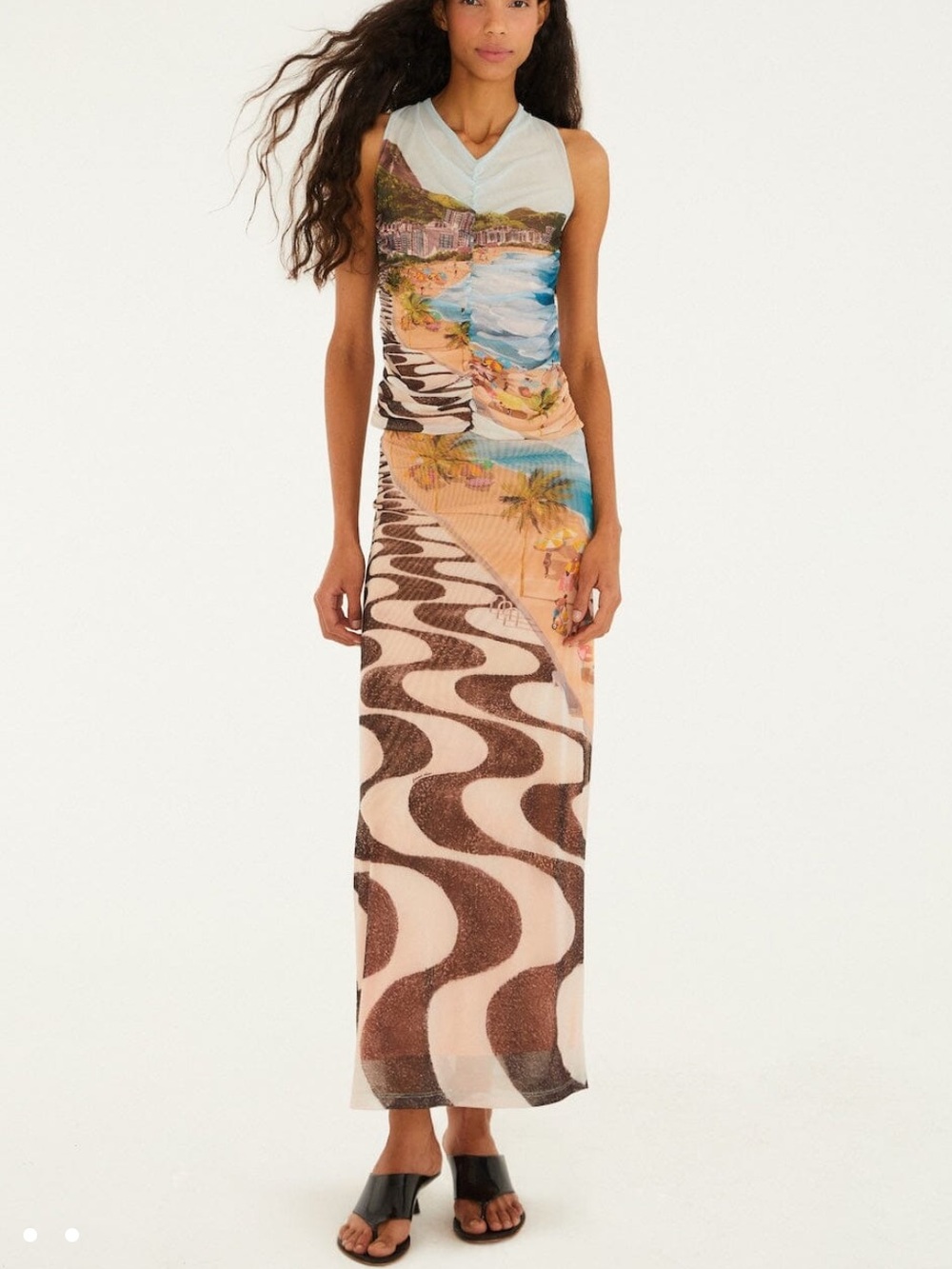 FARM Rio Multicolor Copacabana Beach Skirt